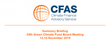 Summary Briefing 24th Green Climate Fund Board Meeting